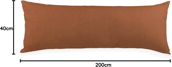 CelinaTex BeBasic Kissenbezug Doppelpack XXL 40 x 200 cm kastanien braun Mikrofaser Seitenschläferki
