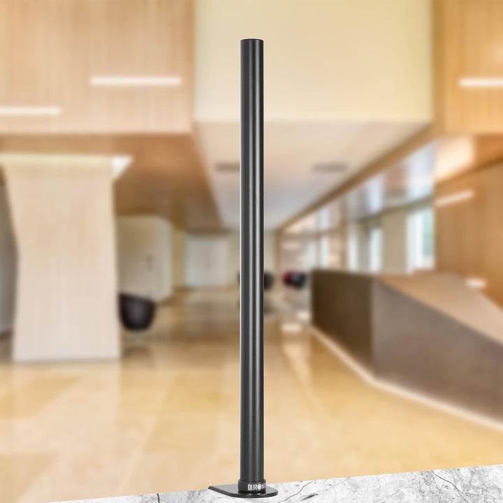 Duronic DM35POLE BK 61 cm Stange | Erweiterung für Monitorhalterung | Grosse Tischklemme mit Einer K