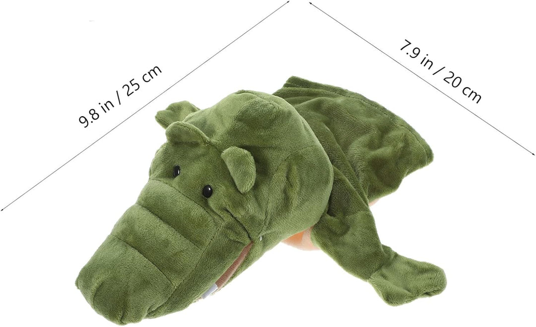 TOYANDONA Handpuppen Krokodil Plüschtier Zoo Alligatorpuppen Weiche Plüschhandpuppen Zum Geschichten