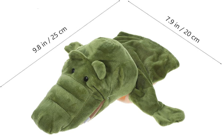 TOYANDONA Handpuppen Krokodil Plüschtier Zoo Alligatorpuppen Weiche Plüschhandpuppen Zum Geschichten
