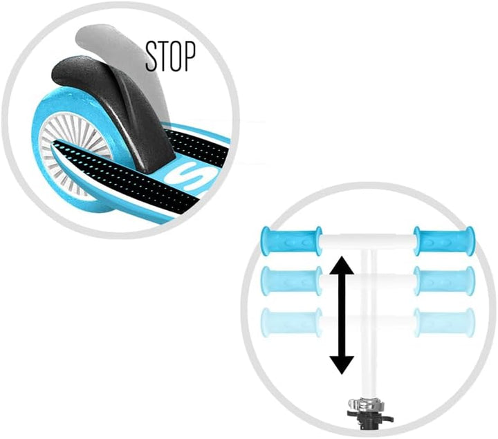 Stamp - Faltbarer Tretroller BLUE SKIDS CONTROL PP DECK BLUE, BLUE SKIDS CONTROL PP DECK BLUE