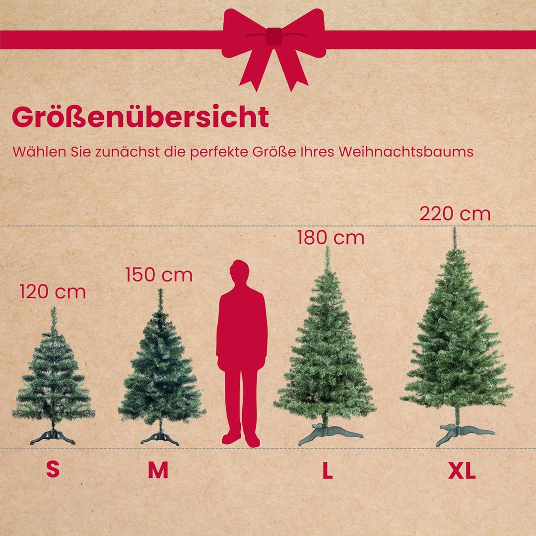 Creative Home Naturgetreuer Weihnachtsbaum Künstlich | Immergrüner künstlicher Tannenbaum | 120 cm |