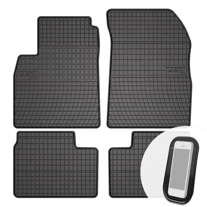 Gummimatten Auto Fussmatten Gummi Automatten Passgenau 4-teilig Set - passend für Nissan Micra 4 IV