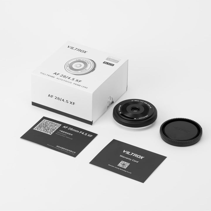 VILTROX 28mm F4.5 XF Pancake APS-C für Fuji XF, Autofokus Weitwinkel Festbrennweitenobjektiv für Fuj