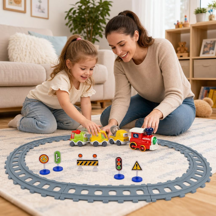 Elektrisches Zugspielset Elektrischer Zug Set Spielzeug mit Schienen,Elektrisches Eisenbahn Spielset