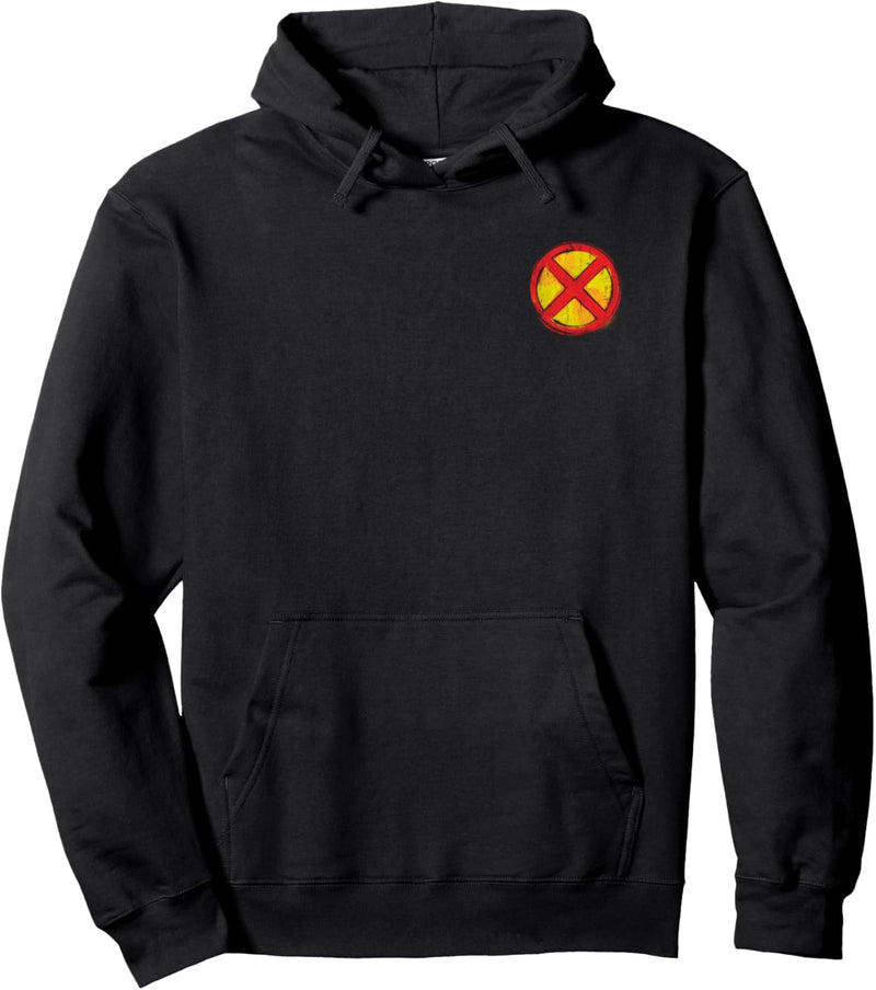 Marvel X-Men Small Logo Spray Paint Pullover Hoodie