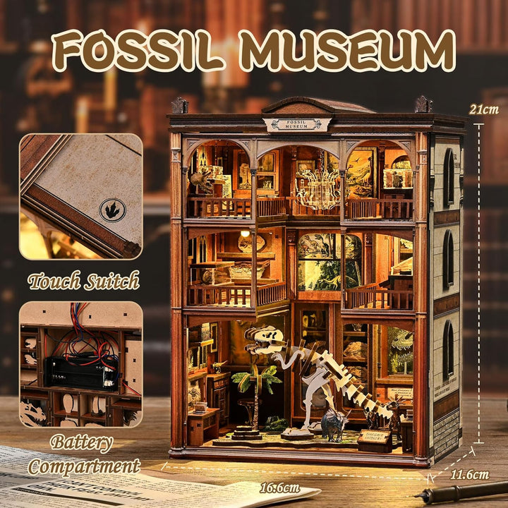 Book Nook Kit, DIY Miniatur Haus Puppenhaus Bausatz Bücherregal Deko für Jugendliche und Erwachsene（