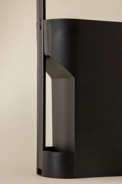 COSMIC Flat Kompakter Bad- und Küchenmülleimer mit Druckknopföffnung, ovalem Design und 2,5 l Fassun