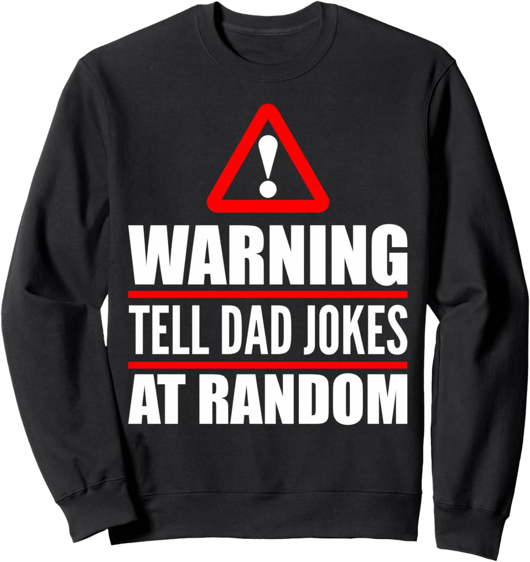 Alles Gute zum Vatertag 2021 Warnung lustige Papa Witz Retro Sweatshirt