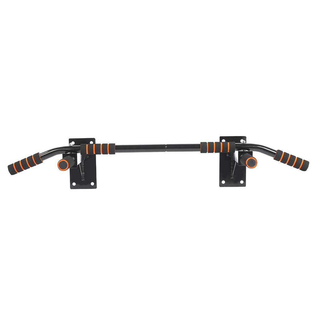 lyrlody Klimmzugstange Wandmontage, Pull Up Bar für Bodybuilding Fitness zu Hause, Stahlrohr und Sch