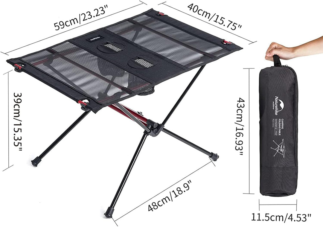 Naturehike Klapptisch Ultraleicht Klein Klapptisch Campingtisch Klappbar Klapptisch Camping Tisch Tr