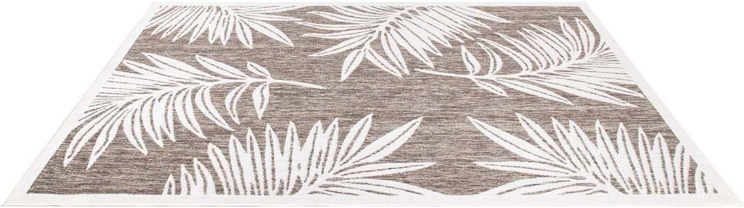 carpet city Outdoor-Teppich Wetterfest Balkon Terrassen - Beige in 160x230 cm - Deko Teppiche Aussen
