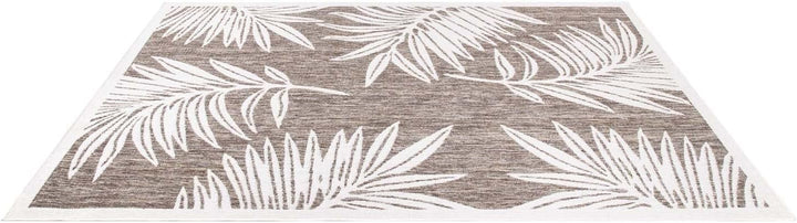carpet city Outdoor-Teppich Wetterfest Balkon Terrassen - Beige in 160x230 cm - Deko Teppiche Aussen