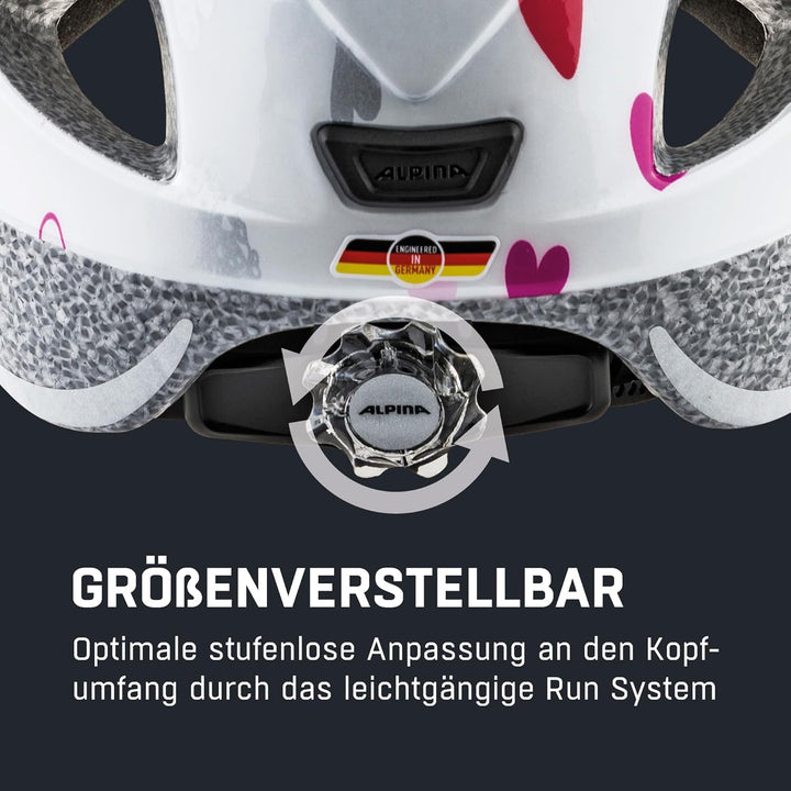 ALPINA XIMO - Leichter, Sicherer & Bruchfester Fahrradhelm Mit Optionalen LED-Licht Für Kinder white
