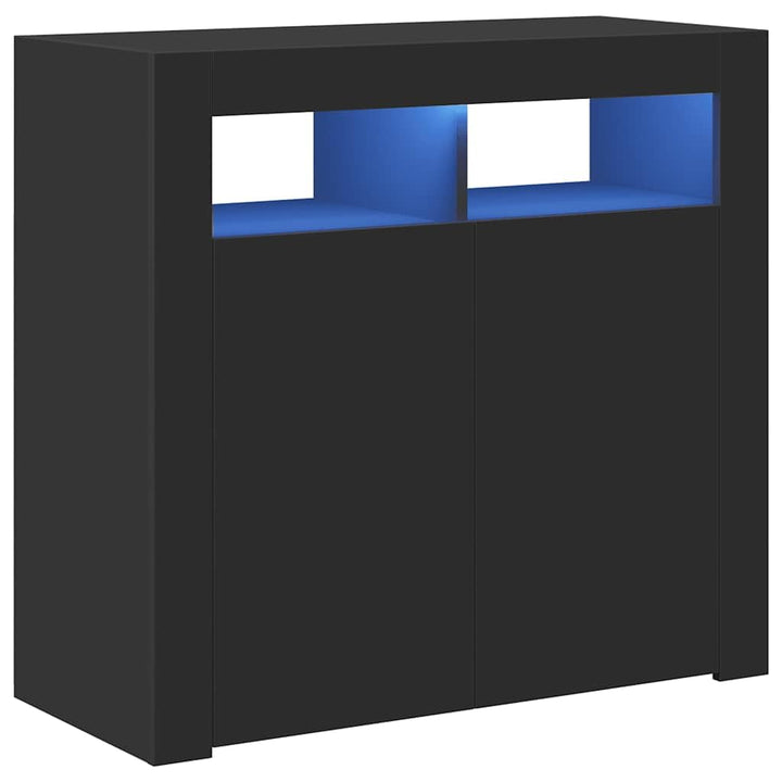 vidaXL Sideboard mit LED-Leuchten Kommode Anrichte Schrank Beistellschrank Mehrzweckschrank Standsch