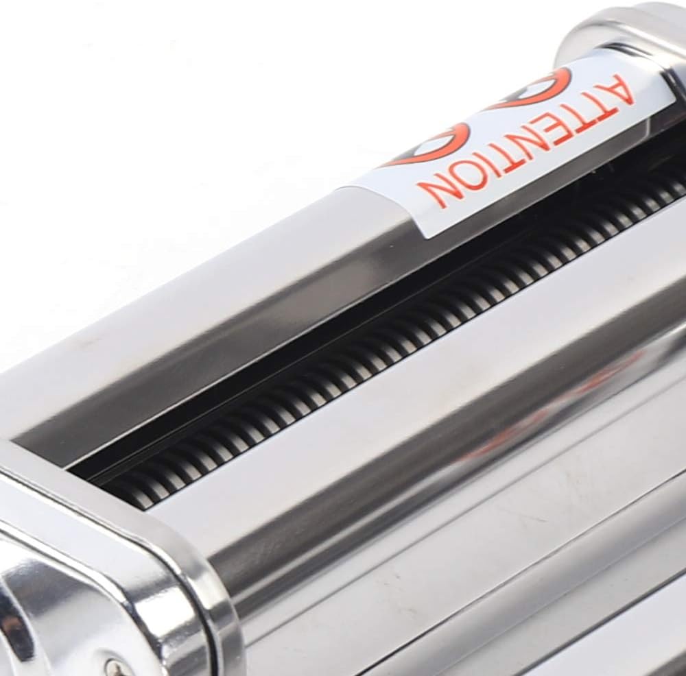 Pastaaufsatz Nudelaufsatz Küchenmaschine Mixer Edelstahl Zubehör 8 Variable Dickeneinstellungen für