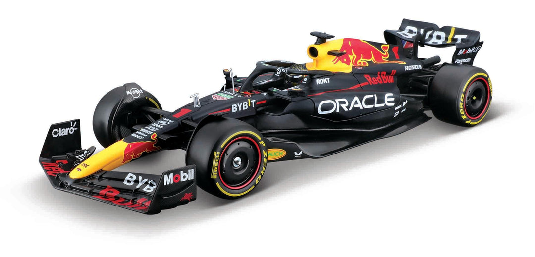 Bburago 1:24 2023 Race Oracle RB19 Modellbausatz mit Helm, Verstappen #1