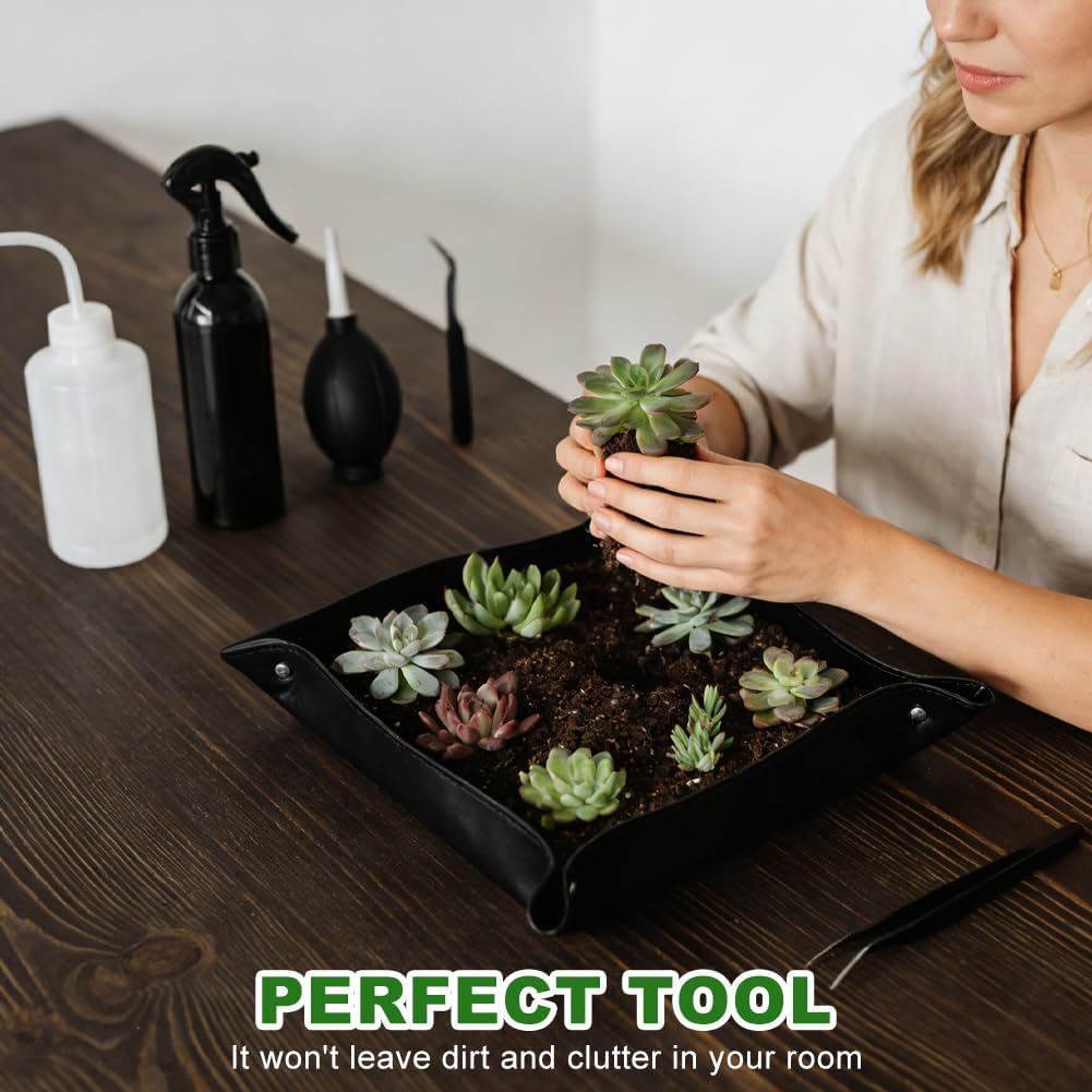 Bonsai Werkzeug Set 16 Stück, Mini Gartengeräte Gartenwerkzeug Set, Mini Pflanzen Werkzeug Set mit F