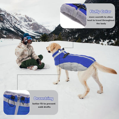Hjumarayan Hundemantel für Kleine Hunde - Hundemantel Winter Hundemantel mit Geschirr Wintermantel H