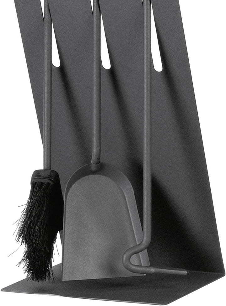 raik R1007 Raik Kaminbesteck Gustav, 3-teilig, Anthrazit, Holzgriffe,