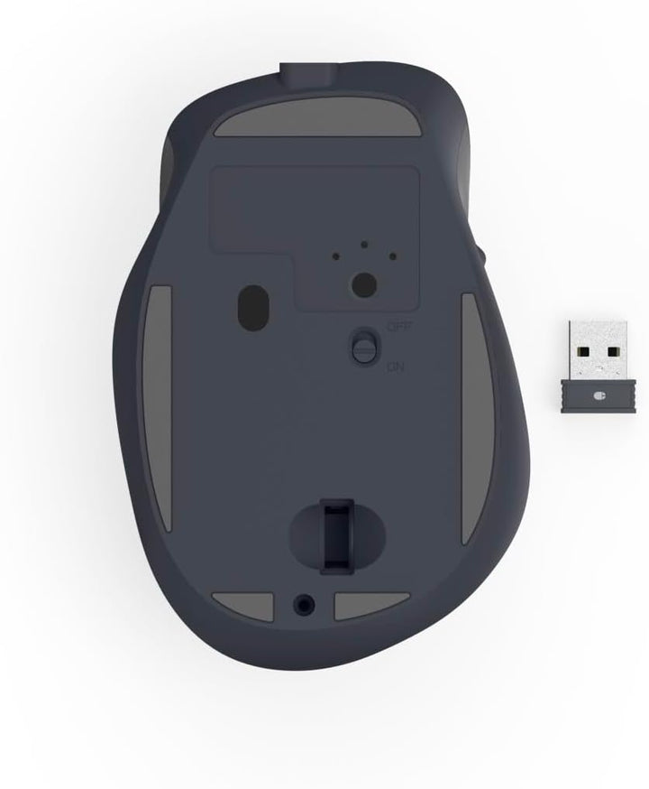 Hama Maus kabellos, wiederaufladbar (optische Funkmaus ohne Klickgeräusch, mit Akku, ergonomische Fo