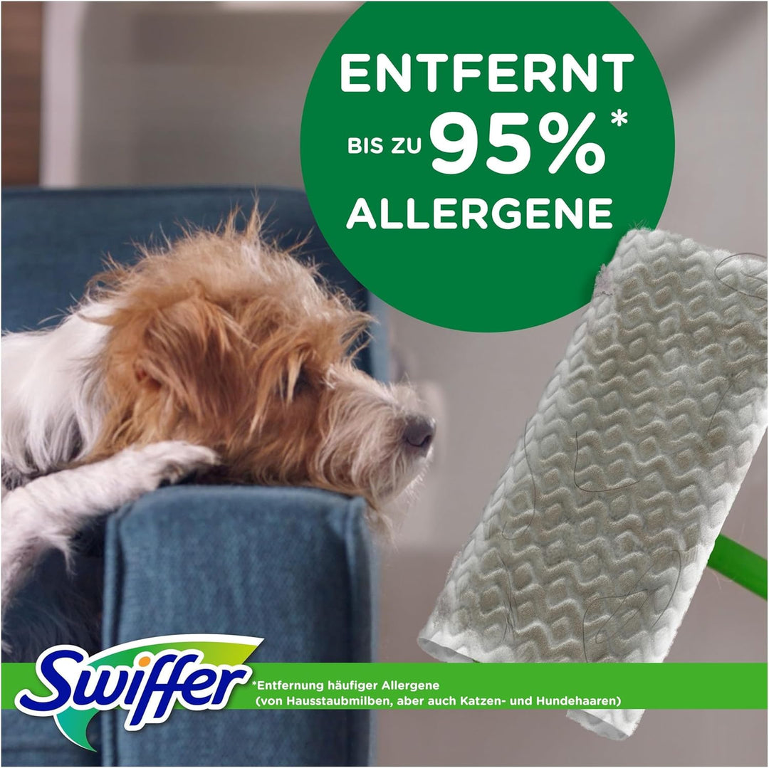 Swiffer Bodenwischer Nachfüllpackung, 120 Trockene Und 3 Feuchte Bodentücher, Nimmt Schmutz Auf Und