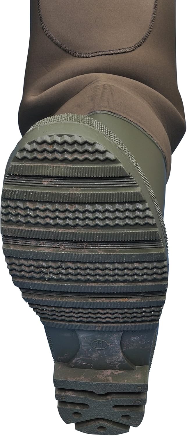 Shakespeare Sigma - wasserdichte Neopren Wathose mit Stollenstiefel für Männer und Frauen – zum Wate