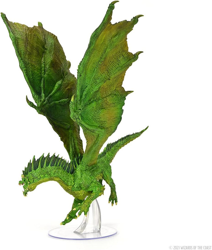 WizKids D&amp;D Icons of The Realms: Adult Green Dragon Figur | DnD Miniaturen Grün für Erwachsene, Grün
