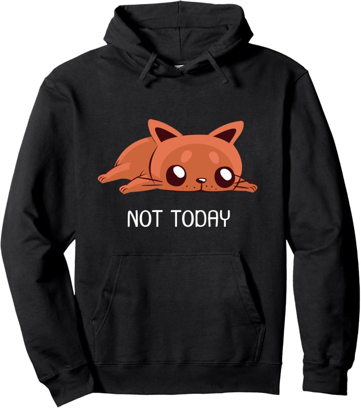 Katze heute nicht gelangweilt Pullover Hoodie