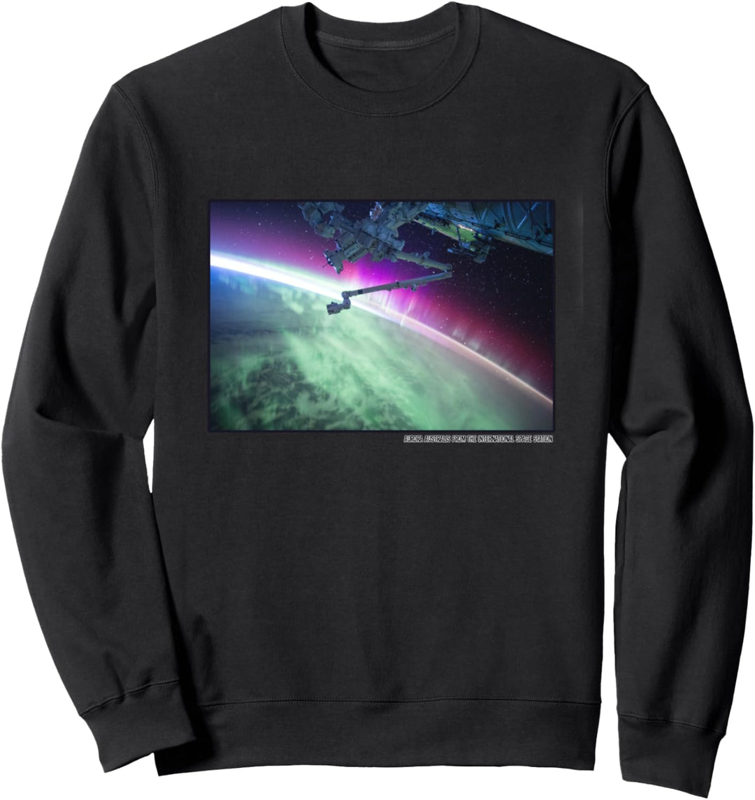 Aurora Australis Südlichter von der Raumstation Sweatshirt