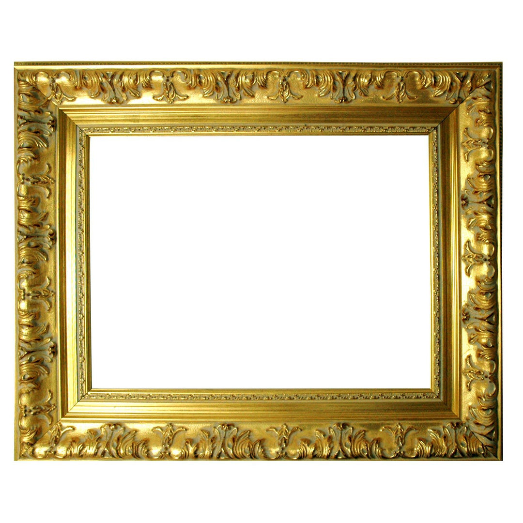 Barockrahmen Gold fein verziert 979 ORO, 50x70 cm Leerrahmen, 50x70 cm Leerrahmen