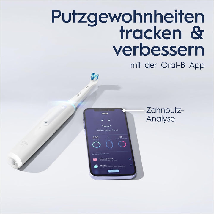 Oral-B iO Series 4 Elektrische Zahnbürste/Electric Toothbrush, 4 Putzmodi für Zahnpflege, Valentinst