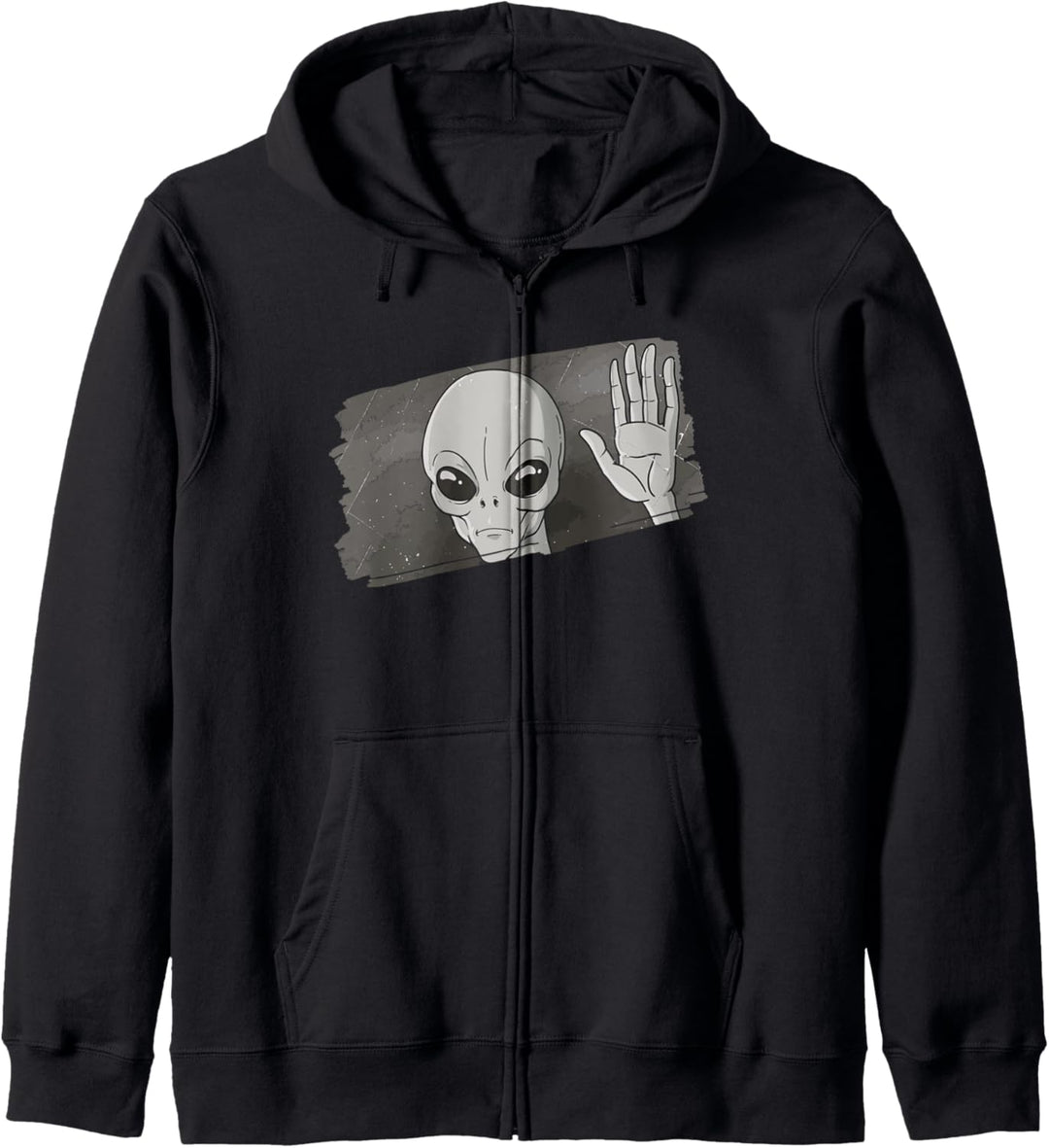 Alien Hände hoch Kapuzenjacke