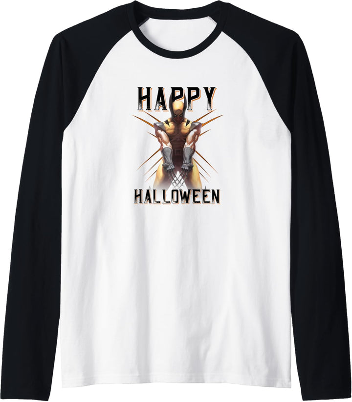 Marvel Comic Wolverine Happy Halloween Raglan