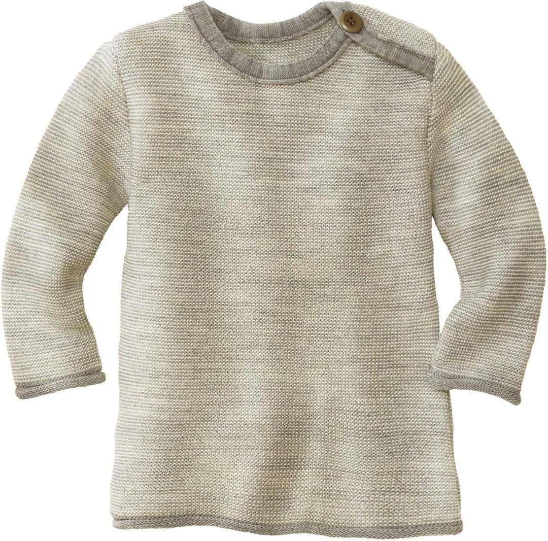 Melange-Pullover Baby & Kleinkind - 100% Bio-Merino – atmungsaktiv & kuschelig warm - Unisex Gr. 50-