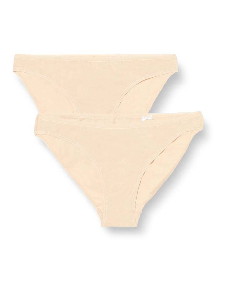 Schiesser Damen 2 PACK Mini Slip Bio Baumwolle - 95/5 Organic, 34 Haut_174294