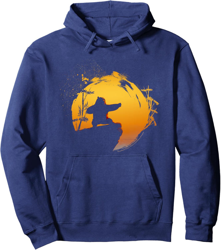Kung Fu Panda Po Tai Chi Sunset Silhouette Pullover Hoodie