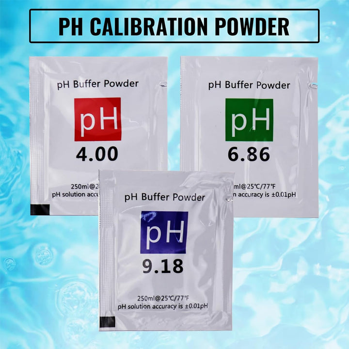 pH-Meter für Wasser: Digitaler 7-in-1-Wassertester mit pH-, TDS-, EC-, ORP-, Salz-, S.G- und Tempera