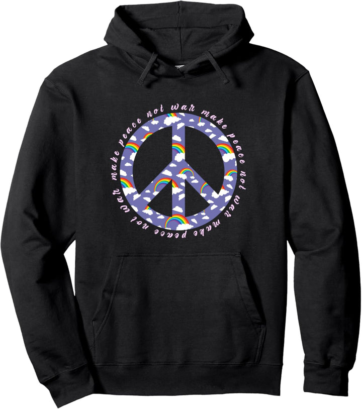 Make Peace Not War - Peace Zeichen - Friedenszeichen Pullover Hoodie