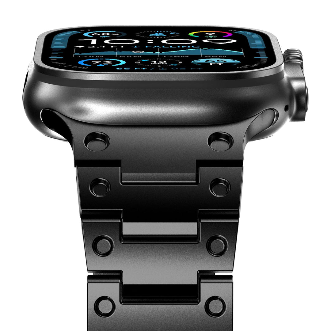 NewWays Metallband Kompatibel mit Apple Watch Armband 49mm 46mm 45mm 44mm 42mm(Serie 1 2 3),Edelstah