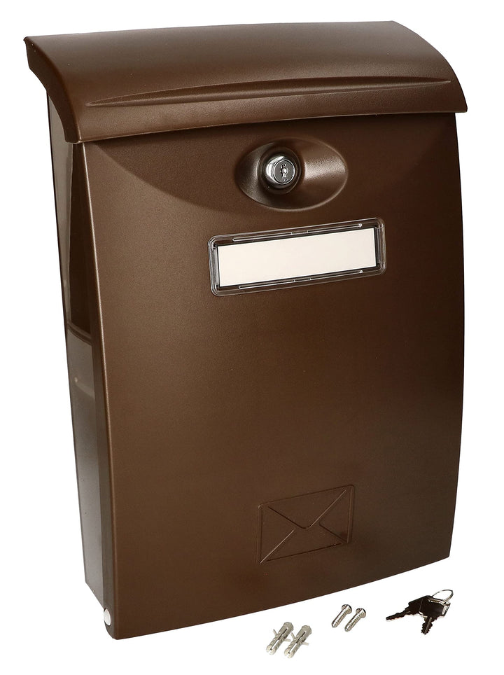 KOTARBAU® Briefkasten aus Kunststoff Braun 235x90x340mm, Braun