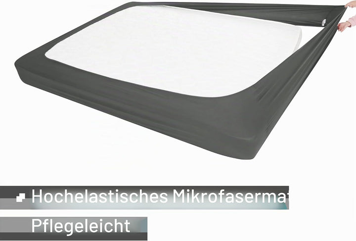 Boxspringbezug Queen-Size-Grösse – Jersey-Strick & dehnbarer Wickel um 4 Seiten, Alternative für Bet