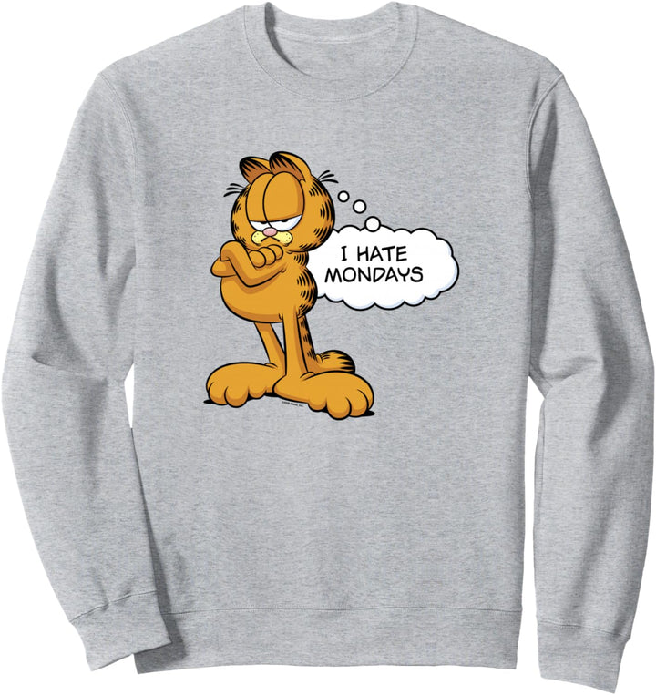 Garfield I Hate Mondays Thought Bubble Sweatshirt