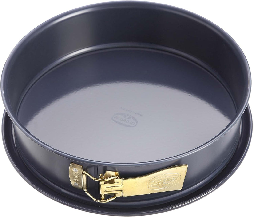 Dr. Oetker Springform Ø 24 cm & Kastenform 30 cm Back-Liebe Emaille – Schnitt- & Kratzfeste Backform