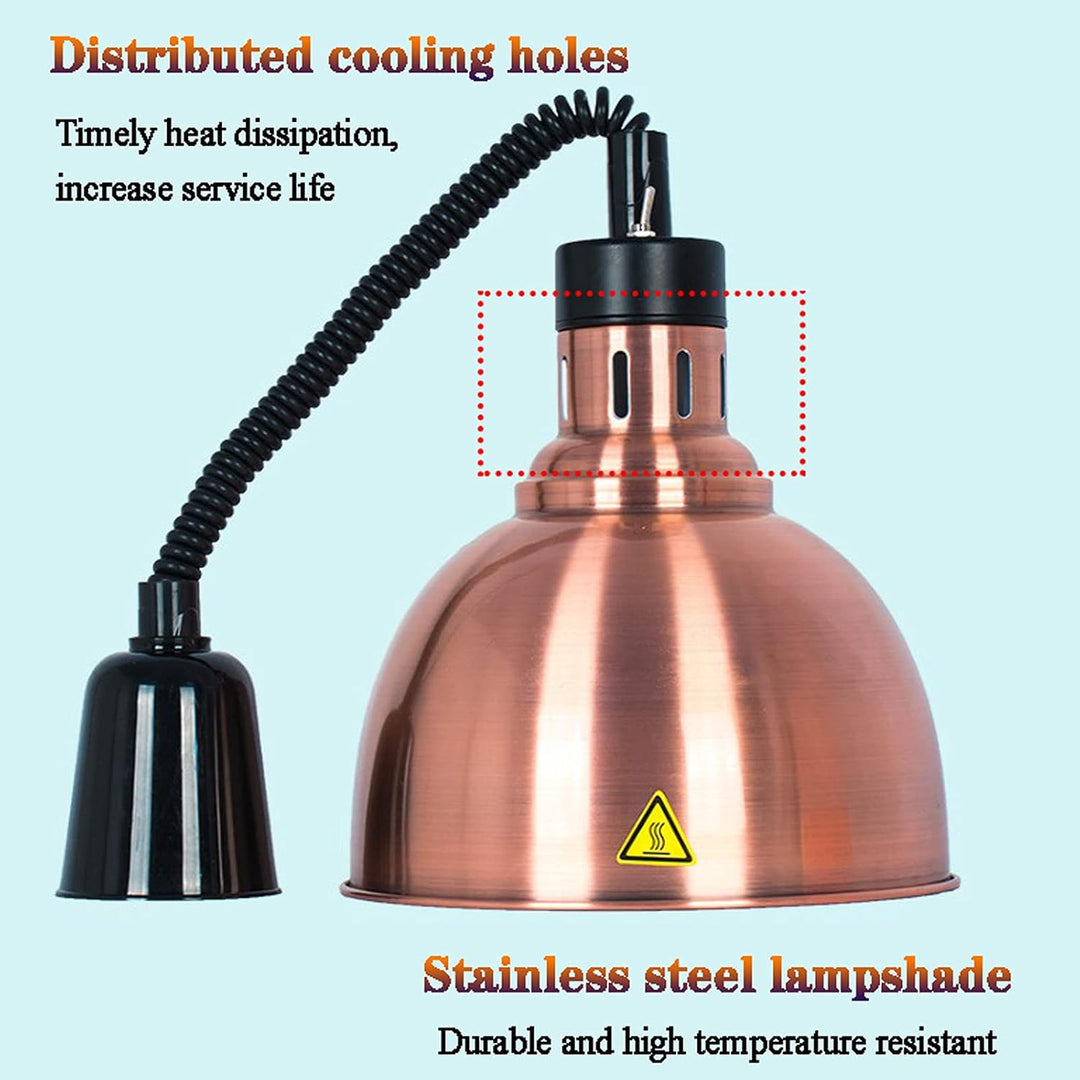 Speisenwärmer Lampe, Lebensmittel WäRmelampe, Platten-wärmerlampe Einziehbare Hängende Wärme Lampe S