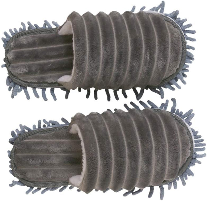 1 Paar Bodenwischer Lazy Slippers Hausschuhe Mop Schuhe Reinigungspantoffeln Putzschuhe Microfaser S