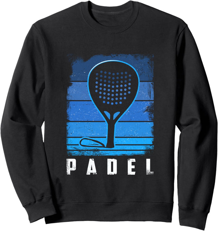 Vintage Padel Schläger Sport Pádel Spieler Paddle Tennis Sweatshirt
