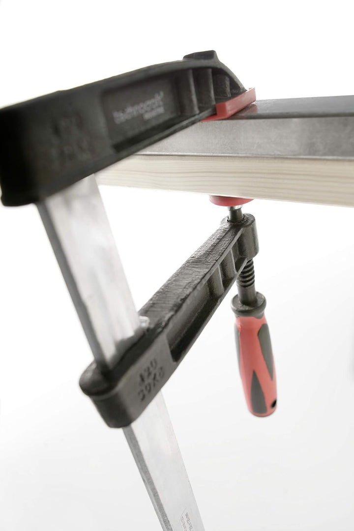 kwb Profi Schraub-Zwinge mit 2-Komponentengriff 50x250, Spann-Weite 250 mm, Spanntiefe 50 mm, Spannb