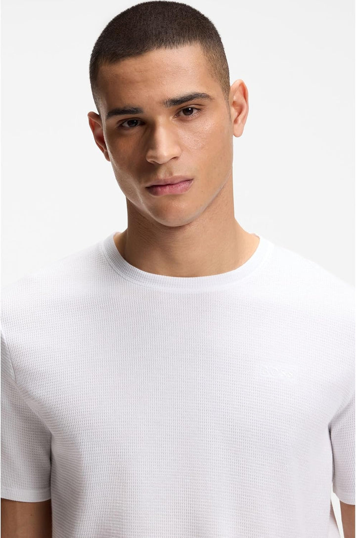 BOSS Herren Pyjama_T_Shirt S 100white, S 100white