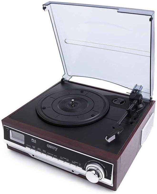 Camry Premium CR1113 Belt-drive audio turntable Black Chrome Wood